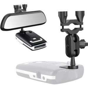 Radar Detector Mount,Rearview Mirror Stem Radar Detector Mount,for Escort Max,Max2,MAX360 Radar (Not Compatible with MAX360C & MAX3,Not Suitable to Radar Mount with Magnetic Connection)