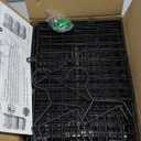 Stackable Wire Storage Baskets for Kitchen Closet Pantry, Hanging Closet Organizers Storage Shelves Organization, Wall Mount Metal Basket Bins, Clothing Vegetable & Fruit Organizer 3 pcs