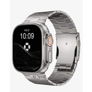 Titanium Watch Band AGIS01- Fits Apple Watch ULTRA 3/2/1 (49mm) - Adjustable Titanium Apple Watch Band with DLC Coating, Lightweight & Durable Strap for Men - Premium Color Matching Band