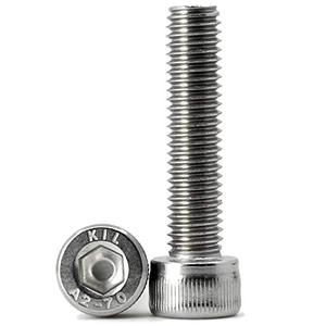 M5-0.8 x 40mm Socket Head Cap Screws Metric, Allen Socket Drive, 304 Stainless Steel (A2-70), Full Thread, Bright Finish, Machine Thread, Quantity 25 Pack of 3