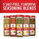 Lawry's Salt Free 17 Seasoning, 10 oz - One 10 Ounce Container of 17 Seasoning Spice Blend Including Toasted Sesame Seeds, Turmeric, Basil and Red Bell Pepper for Seafood Poultry and Beef (EXP 04/16/27)