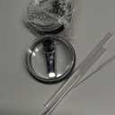 Rimoleur 32 oz Tumbler Flip Straw Lid Replacement Fit for HydroJugOnly,2 Pack Leak Proof for HydroJug Lid Replacement Spill Proof Reusable Tumbler Cover Compatible with 32oz Cup Accessories (Black)