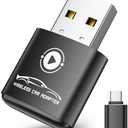 vnilrgle Wireless CarPlay Adapter for Apple iPhone（2026 Upgraded） Mini Design, Converts Factory Wired to Wireless Adapter for CarPlay, Plug and Play, Auto Connect Fast and Stable(Black)