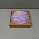 Eiflow Glass Diamond Art Hanging Kit for Adults Christmas, DIY Stained Glass Diamonds Painting Door Hanging Board Kit, Crystal Diamond Art Painting Pendant Ornament Full Drill (Snowman)