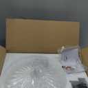 Semi Flush Mount Ceiling Light, 11.8" Vintage Clear Glass Ceiling Lights, 1-Light Mid Century Modern Drum Close to Ceiling Light Fixtures for Bedroom Kitchen Entryway Hallway Porch Foyer