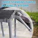 SKARUS Large Standing Turtle Basking Platform with Ramp(6.49"-15.16" H), 10.8" 8.6" Turtles Docks Aquatic Resting Area, DIY Turtle Tank Accessories for 2055 Gallon Tanks