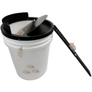 Bucket Lid Mouse Trap Metal 5 Gallon Bucket lid,Strong Metal Material That Cannot be Bitten, auto Reset, Repeat Catch, Indoor Outdoor, (1pack)