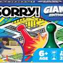 Giant SORRY! Classic Family Board Game Indoor Outdoor Retro Party Activity Summer Toy with Oversized Gameboard, for Adults and Kids Ages 6 and up