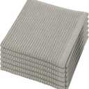 Now Designs Ripple Kitchen Dishcloth, Set of 6, London Grey - A02763aa