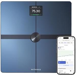 WITHINGS Body Smart - Accurate Scale for Body Weight and Fat Percentage, Body Composition Wi-Fi and Bluetooth Weight Scale, Baby Weight Scale, Smart Scale Apple Health Compatible, Bathroom Scale