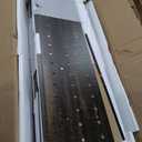 72" Coffee Bar Cabinet with Power Outlet & LED Light, Farmhouse Large Kitchen Hutch with Sliding Barn Door, Tall Bar Cabinets with Storage Drawers & Wine Glass Rack,Pantry China Cabinet,Black Oak (47.3" W x 72.4" H x 15.8" D)