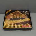 MGupzao Christmas Tree Fence Light - Christmas Decorations Lights 8 Pack Picket Fence for Indoor Outdoor Christmas Decor, Plug-in 8 Modes Decorative Light for for Landscape Patio Yard Path Xmas Decor