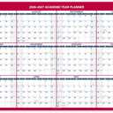 AT-A-GLANCE Dry Erase Calendar 2026-2027 Academic & Regular Year Wall Planner, 12-Month, 48" x 32", Double Sided, Horizontal (PM326S28)