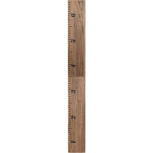 Kate and Laurel Growth Chart 6.5' Wood Wall Ruler, Rustic Brown (72L" x 8W")