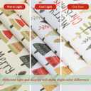 OWENIE Christmas Trees Table Runner for Kitchen Dining Table, Watercolor Print Christmas Tree Runner for Winter Xmas Holiday Decor, 13x72 Inch, Washable