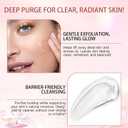 Purifying Exfoliating Gel, Facial Exfoliator Cleanser, Face Scrub, Natural Exfoliating Gel Purifying Cream, Gentle for Face Body, Deep Cleansing for All Skin