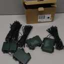 Battery Operated Christmas Lights - 4 Pack Total 66ft 200 LED Battery String Lights 8 Modes Waterproof with Timer for Home, Garden, Party, Holiday, Christmas Tree Decoration (Green Wire, Warm White)