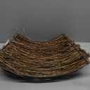 24 Inch Christmas Tree Collar for 7.5 ft Artificial Trees LED Lighted Vine Tree Skirt Woven Rattan Trees Base Cover Basket Rustic Farmhouse Holiday Xmas Decoration