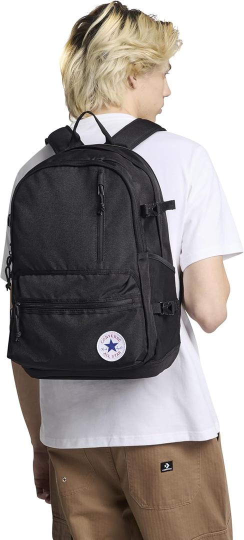 Converse Unisex Adult Straight Edge Backpack (Black)