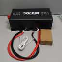 3500W Pure Sine Wave Power Inverter with Transfer Switch, 12V DC to 120V AC Converter, 7000W Peak, Auto Switch to Shore Power, Remote LCD Controller, USB & Type-C for RV, Truck, Off-Grid Heavy Duty