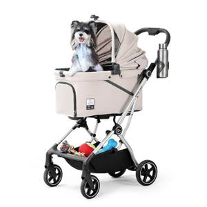 Beberoad Dog T4 Max Stroller for Small Medium Pets One-Click Folding