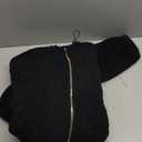 Amazon Essentials Women's Fleece Zip-Up Sherpa Jacket with Stand Neck (X-Large, Black)