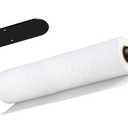 Paper Towel Holder, Self Adhesive or Drilling Paper Towel Holder Under Cabinet, Stainless Steel Black Paper Towel Holders Wall Mount for Kitchen, Bathroom, Sink, Pantry, Fridge