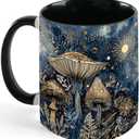 Mushroom Ceramic Coffee Mug Novelty 11 OZ Mugs with Handle Funny Tea Cup Gifts for Birthday Christmas