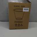 RACETOP 200 Pack 9 oz Clear Plastic Cups for Party, Disposable Clear Cup, Disposable Cups, Wine Glasses Cups, Plastic Cocktail Glasses