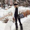 Women's Fleece Lined Leggings Weather Thick Thermal Warm Winter Tights Butt Lift High Waist Tummy Control Yoga Pants (Gray, S)