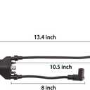 10L0L Golf Cart EZGO Dual Ignition Coil with Spark Plugs for EZGO 4-Cycle 1991-2002 Pre-MCI Engine/Robin 295CC Robin 350CC Gas Models, OEM 26652G01,EPIGC103