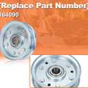 2 PCS Idler Pulley Compatible with For King Kutter RFM Series Finish Mower (4’, 5’, 6’ Sizes) - Replace OEM 164090 for Mower Performance