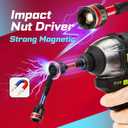 98Pieces 1/2 Impact Screwdriver Bits Set, Magnetic S2 Steel (Phillips/Slotted/Square/Torx/Hex/Security Torx) Driver Bits Tips,Impact Bit Holder and Nut Driver with Grey Storage Box Case