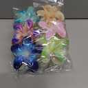 2 x 6 PCS Hawaiian Plumeria Flower Hair Clips for Women - Cute Floral Hair Claw Clips for Girls, Non-Slip Decorative Hair Accessories for Thick Hair, Beach Tropical Gifts for Women