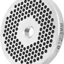 BOLEXINO #12 Stainless Steel 1/8" Meat Grinder Plate, Heavy Duty 3mm Fine Plate For Franks, Hot Dogs