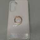 Casewind for Galaxy A15 5G Phone Case Wallet,with [Screen Protector+Camera Lens Protector] Sparkle Flip Cover with Card Holders 360°Ring Stand PU Leather Card Slots Case for Samsung A15 5G,White,2024