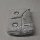 SMILE WEAVER Greyish White Curtains for Bedroom 63 Inch Long 2 Panels,Gold Printed Design Soft Thick Thermal Insulated Light Blocking Room Darkening Window Drapes for Living Room