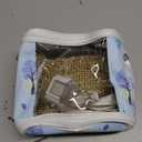 Guinea Pig Carrier Bag with Water BottleTravel Portable Small Animal Carrier Sling Pouch, Clear Window Carrier Backpack for Hamster Bunny Gerbil Hedgehog Sugar Glider Lizard Bird.(Blue)