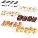 Neatsure 6 Tier Dessert Table Display Set, Clear Acrylic Cupcake Stand Buffet Risers for Pastry Cookie Cake, Tiered Food Display Tier Platter Serving Trays for Wedding Birthday Party Baby Shower