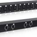 XLR Balanced Patchbay XLR Stage Box 12 Channel 3 Pin Multi Network Cable Extender for Stage Lighting and Home Recording Studio Compatible (Female)