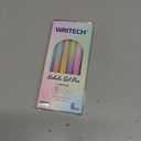 WRITECH Gel Pens Fine Point: Nebula Pen Set 0.7mm Black Ink Retractable 6ct Smooth Writing with Aesthetic Gradient Color Barrel for Journaling Note Taking Silent Click No Smear