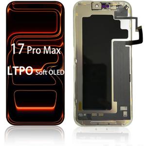  LTPO Soft OLED for iPhone 17 Pro max Screen Repl.
1-120Hz adaptive refresh, full-view anti-glare, low power, original-grade resolution, repair kit,A3257, A3525, A3526, A3527