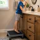 Heavy-Duty One Step Stool with Carry Handle – 4.1" Low Foot Stool, Non-Slip Rubber Platform, 500lb Capacity – Portable Safety Step Stools for Adults, Seniors, Bathroom, Bed, SUV, 17"x13"
