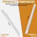 Refrigerator Drawer Slide Rail 240530601(Left)&240530701(Right) Refrigerator Pan Hangers,Drawer Hanger Compatible for Ken.More Drawer Slide Rail/Frigi.Daire Slide Shelf Replacement by MIFLUS