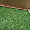 HQ4US 4LEGS Dog Grass Pad with Tray Medium 31”×21”, Dog Potty with Ultra-Absorbent Artificial Grass for Dogs with Hemmed Edge, Pee Pads for Dogs, Realistic, Odor Free, Litter Box for Balcony