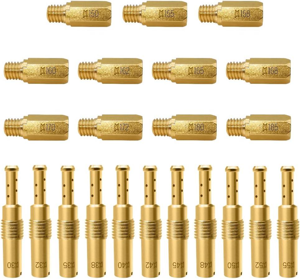 3 x Strongthium 22Pcs Carburetor Jet Kit for Keihin Nibbi FCR FCR-MX PE PJ PWK PWM 99101-357 95#~140# N424-21