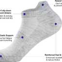 IBEILLI Men's Casual Ankle Socks Combed Cotton Soft Short Athletic No Show Low Cut Socks For Men (10 Pack 5 Color)