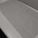 Webos Foldable Silicone Bathtub Mat: Jumbo Size Heavy Duty Safety Bath Mat for Tub Without Suction Cups Non Slip Bath & Shower Mat for Textured, Reglazed, Refinished Tub (Grey, 35.8 x 17.7)