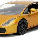 Fast & Furious Fast X 1:24 Gold Lamborghini Gallardo Die-Cast Car, Toys for Kids and Adults