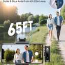 GoorDik Wireless Lavalier Microphone for iPhone Recording Clip-on Mini Mic for iPhone/for iPad Video Recording with Rotatable Clip&Denoise Recording, Portable Mic Set for Content Creators
